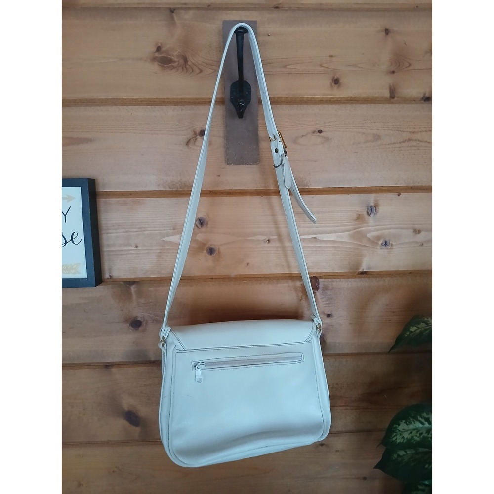 Vintage Tandem Bags California Purse White Exterior Crossbody Shoulder Bag ZA4 - Picture 4 of 9